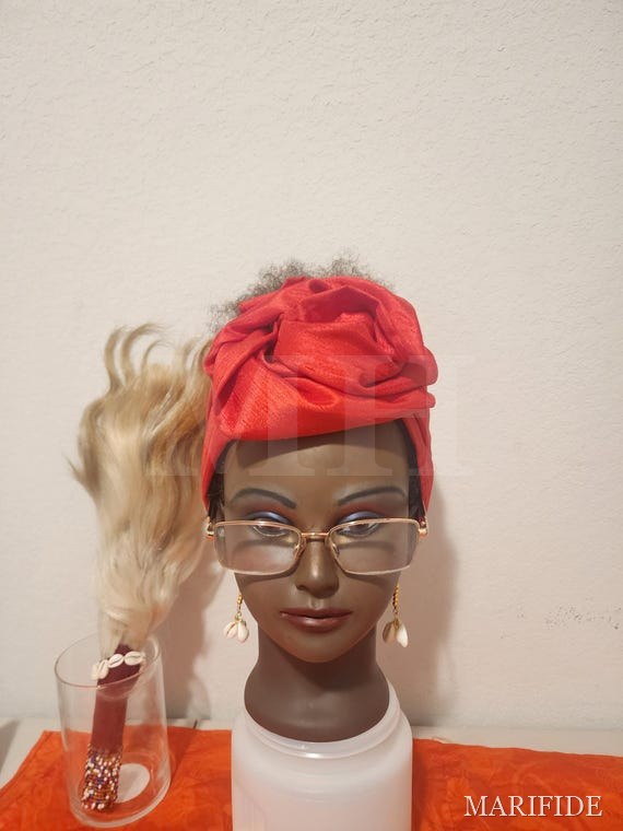 African Satin Wired Headband | Flexible Boho Head Wrap | African Hair Scarf | Natural Hair Gift