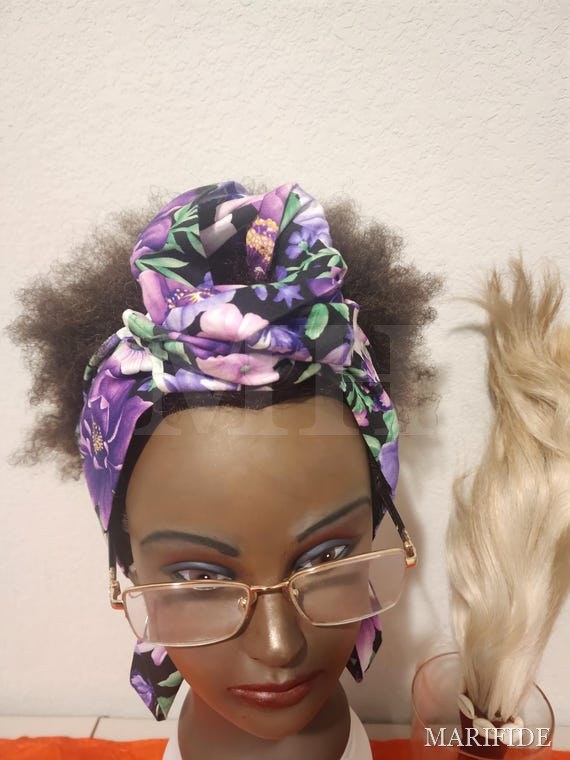Women hat scarf / Wired turban/ Boho headband/African turban/headwrap for women/ 100%cotton african turban / 20cm wide and 115cm length.